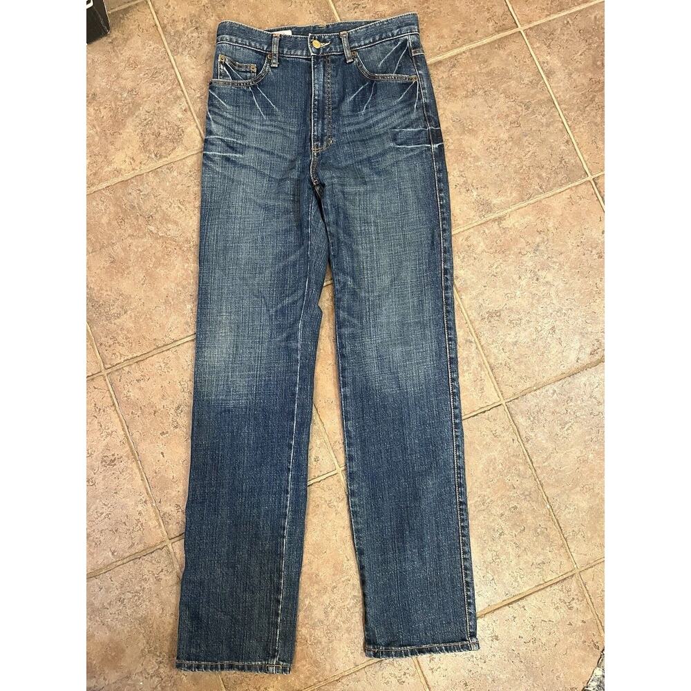 BOBSON 30 Pro-611 Medium/Darker Blue Wash Denim Jeans Nouvelle Edition High Rise